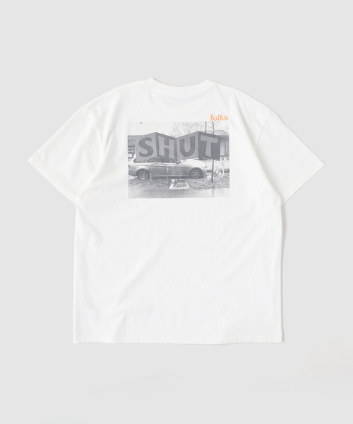 JOURNAL STANDARD(ジャーナルスタンダード)の「FOLKS STORE PRINT Tシャツ(Tシャツ/カットソー・メンズ・ホワイト/アイボリー/ブラック系その他・SMALL/MEDIUM/LARGE)」の8枚目の写真
