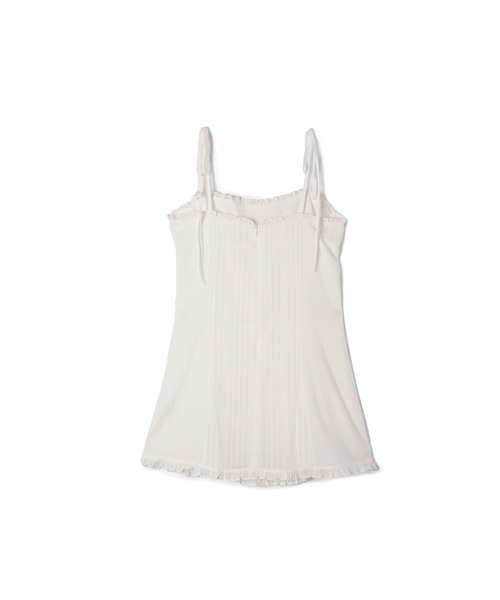 M DOLLY（エムドリー）の「Petite frill daisy mini dress / プチフリルデイジーミニドレス（ワンピース・レディース・ホワイト/ブラック・FREE）」の21枚目の写真