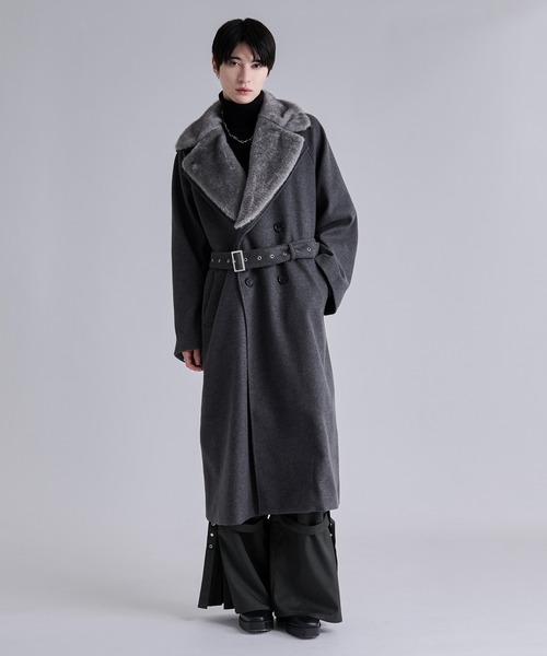 Ellno Loset（エルノロゼット）の「2wayエリファートレンチコート（トレンチコート・メンズ・ブラック/ブルー/チャコール・SMALL/MEDIUM/LARGE）」の8枚目の写真