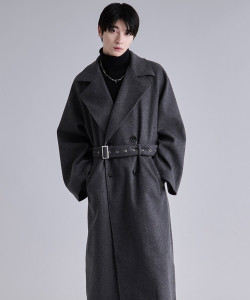 Ellno Loset（エルノロゼット）の「2wayエリファートレンチコート（トレンチコート・メンズ・ブラック/ブルー/チャコール・SMALL/MEDIUM/LARGE）」の5枚目の写真