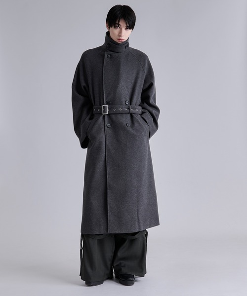 Ellno Loset（エルノロゼット）の「2wayエリファートレンチコート（トレンチコート・メンズ・ブラック/ブルー/チャコール・SMALL/MEDIUM/LARGE）」の18枚目の写真