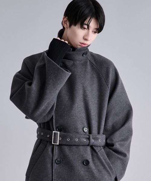 Ellno Loset（エルノロゼット）の「2wayエリファートレンチコート（トレンチコート・メンズ・ブラック/ブルー/チャコール・SMALL/MEDIUM/LARGE）」の6枚目の写真