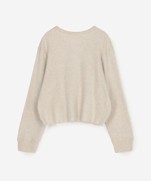 TICCA(ティッカ)の「TICCA | ビーチワッフル ショート2WAYプルオーバー WOMEN(Tシャツ/カットソー・レディース・ベージュ/ホワイト・F)」の4枚目の写真