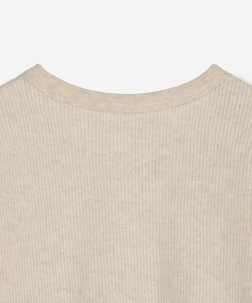 TICCA(ティッカ)の「TICCA | ビーチワッフル ショート2WAYプルオーバー WOMEN(Tシャツ/カットソー・レディース・ベージュ/ホワイト・F)」の5枚目の写真