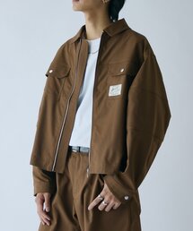 earthy（アーシー）の「ピーチツイルワークジャケット（ブルゾン）」