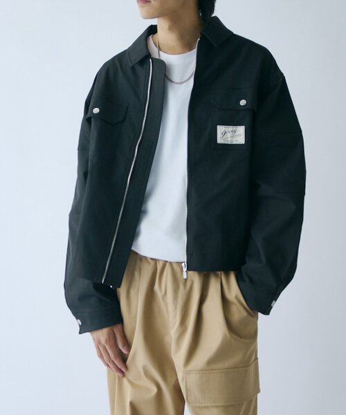 goocy（グーシー）の「ピーチツイルワークジャケット（ブルゾン・メンズ・ブラウン/ブラック/ピンク・MEDIUM/LARGE）」の5枚目の写真