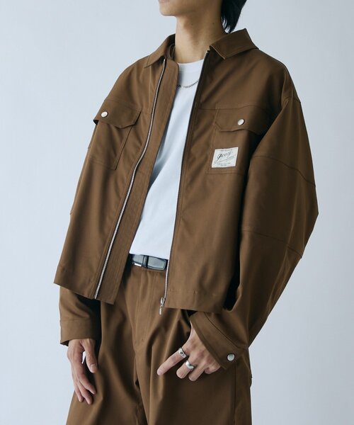 goocy（グーシー）の「ピーチツイルワークジャケット（ブルゾン・メンズ・ブラウン/ブラック/ピンク・MEDIUM/LARGE）」の16枚目の写真