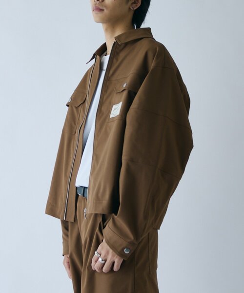 goocy（グーシー）の「ピーチツイルワークジャケット（ブルゾン・メンズ・ブラウン/ブラック/ピンク・MEDIUM/LARGE）」の18枚目の写真