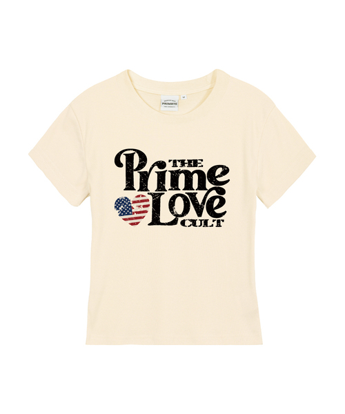 PRIMATE(プライメイト)の「NOON レディース スリムフィット 半袖Tシャツ 6カラー(Tシャツ/カットソー・レディース・カーキ/ホワイト/ブラック/チャコール/ラベンダー/クリーム・MEDIUM/SMALL/LARGE)」の4枚目の写真