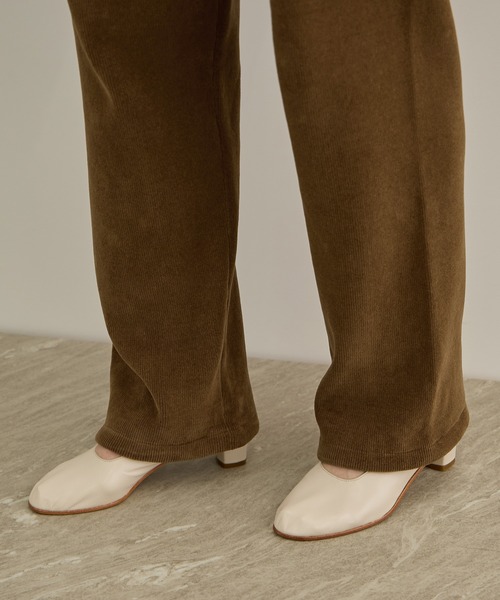 SALON adam et rope'(サロン アダム エ ロペ)の「【CreamyCotton (クリーミーコットン)】パンツ / セットアップ対応(その他パンツ・レディース・オフホワイト/キャメル/ブラック・FREE)」の16枚目の写真