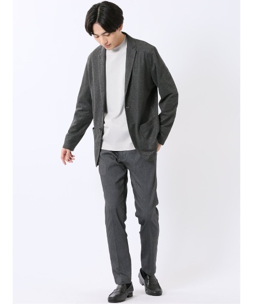 TAKA-Q(タカキュー)の「パンツ メンズ ストレッチ スリム トラウザー テーパード ピンヘッド クロスストレッチ(チノパンツ・メンズ・ネイビー/ブラック/ブラウン・2S/3L/MEDIUM/LARGE/S/X-LARGE)」の8枚目の写真