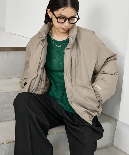 FREAK'S STORE（フリークスストア）の「＋Phenix × FREAK'S STORE/プラスフェニックス 別注 GORE-TEX WINDSTOPPER SNAP DOWN/ゴアテックス ウィンドストッパー スナップダウン（ダウンジャケット/コート・レディース・ベージュ/ブラック/オフホワイト・LARGE/MEDIUM/SMALL）」の9枚目の写真