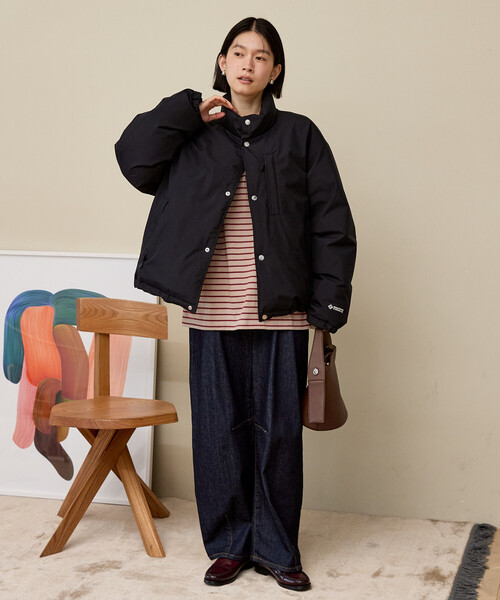 FREAK'S STORE（フリークスストア）の「＋Phenix × FREAK'S STORE/プラスフェニックス 別注 GORE-TEX WINDSTOPPER SNAP DOWN/ゴアテックス ウィンドストッパー スナップダウン（ダウンジャケット/コート・レディース・ベージュ/ブラック/オフホワイト・LARGE/MEDIUM/SMALL）」の12枚目の写真