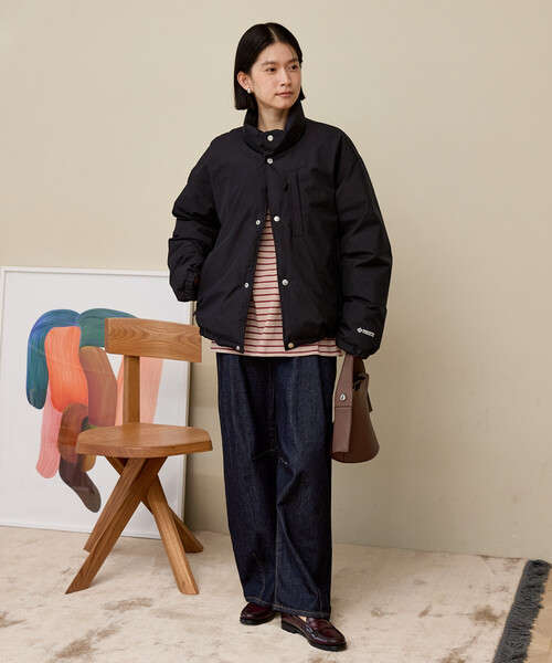 FREAK'S STORE（フリークスストア）の「＋Phenix × FREAK'S STORE/プラスフェニックス 別注 GORE-TEX WINDSTOPPER SNAP DOWN/ゴアテックス ウィンドストッパー スナップダウン（ダウンジャケット/コート・レディース・ベージュ/ブラック/オフホワイト・LARGE/MEDIUM/SMALL）」の13枚目の写真