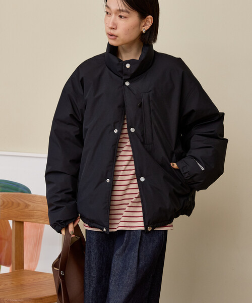 FREAK'S STORE（フリークスストア）の「＋Phenix × FREAK'S STORE/プラスフェニックス 別注 GORE-TEX WINDSTOPPER SNAP DOWN/ゴアテックス ウィンドストッパー スナップダウン（ダウンジャケット/コート・レディース・ベージュ/ブラック/オフホワイト・LARGE/MEDIUM/SMALL）」の19枚目の写真