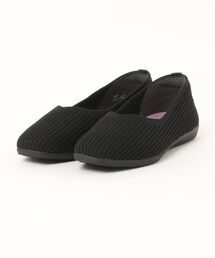ABC SELECT エービーシーセレクト SP SQUARE KNIT スクエアニットパンプス W5082 BLACK