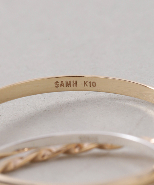 Lilas（リラ）の「【SAMH by LILAS】バイカラートリプルリング K10*SV（リング・レディース・シルバー・15 /13/11）」の9枚目の写真