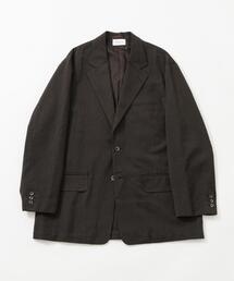 new basic WOOL SILK LINEN SINGLE JACKET