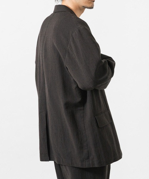 URBAN RESEARCH(アーバンリサーチ)の「new basic WOOL SILK LINEN SINGLE JACKET(テーラードジャケット・メンズ・ブラウン・LARGE/MEDIUM)」の5枚目の写真