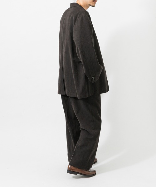 URBAN RESEARCH(アーバンリサーチ)の「new basic WOOL SILK LINEN SINGLE JACKET(テーラードジャケット・メンズ・ブラウン・LARGE/MEDIUM)」の6枚目の写真
