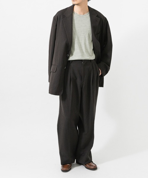 URBAN RESEARCH(アーバンリサーチ)の「new basic WOOL SILK LINEN SINGLE JACKET(テーラードジャケット・メンズ・ブラウン・LARGE/MEDIUM)」の8枚目の写真
