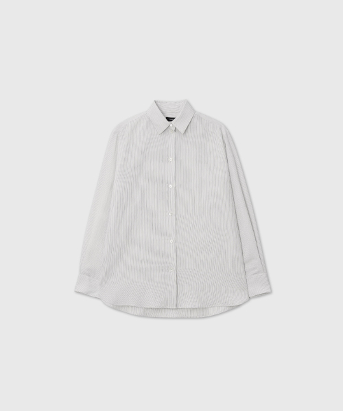 LOOKAST（ルックキャスト）の「ピンストライプシャツ_ホワイト / PIN STRIPE SHIRT_WHITE（シャツ/ブラウス・レディース・ホワイト・SMALL/MEDIUM）」の3枚目の写真