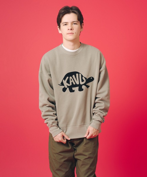 KAVU(カブー)の「KAVU/カブー Turtle Sweat/タートルスウェット(スウェット・メンズ・ブラック/ネイビー/ベージュ/ライトグレー・SMALL/MEDIUM/LARGE)」の3枚目の写真