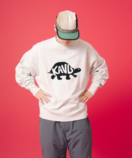 KAVU(カブー)の「KAVU/カブー Turtle Sweat/タートルスウェット(スウェット・メンズ・ブラック/ネイビー/ベージュ/ライトグレー・SMALL/MEDIUM/LARGE)」の2枚目の写真