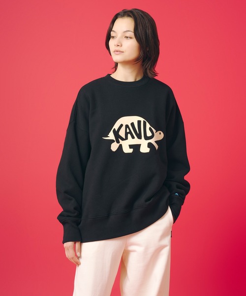KAVU(カブー)の「KAVU/カブー Turtle Sweat/タートルスウェット(スウェット・メンズ・ブラック/ネイビー/ベージュ/ライトグレー・SMALL/MEDIUM/LARGE)」の1枚目の写真
