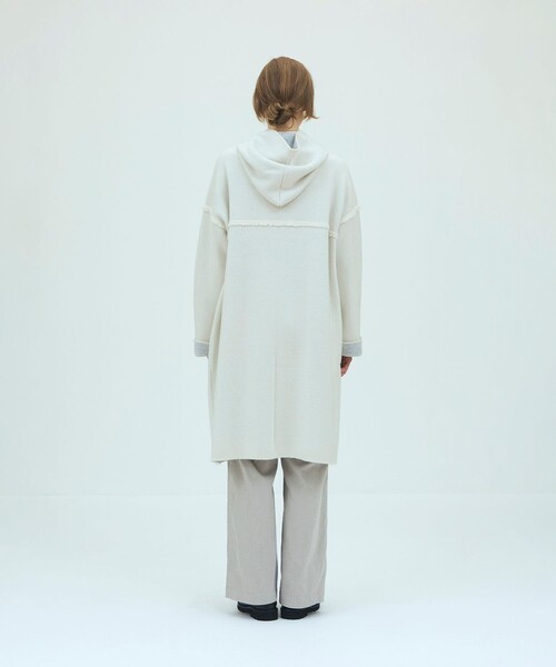 GALERIE VIE(ギャルリー ヴィー)の「モンゴルカシミヤ フーデッドニットコート(その他アウター・レディース・ホワイト/キャメル・FREE)」の5枚目の写真