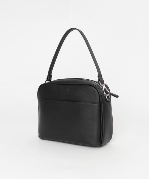 URBAN RESEARCH DOORS（アーバンリサーチドアーズ）の「2WAYスクエアショルダーバッグ（ショルダーバッグ・レディース・ブラック/モカ・-）」の9枚目の写真