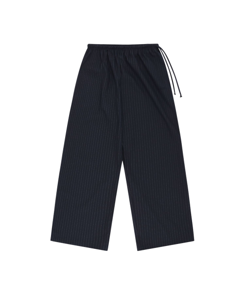 LAZYZ（レイジジ）の「ピンストライプ ウエストゴムパンツ（3カラー）（その他パンツ・レディース・ネイビー/チャコール/ブラック系・F）」の7枚目の写真