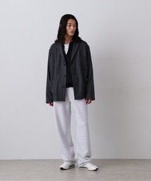 YLEVE / HEAVY WEIGHT FLEECE BLEACH TROUSERS