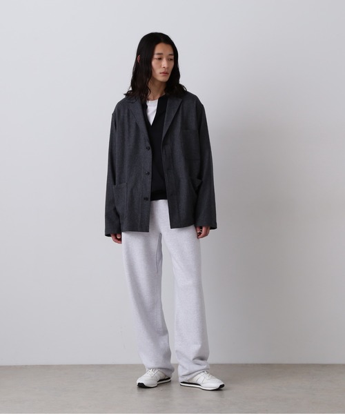 YLEVE(イレーヴ)の「YLEVE / HEAVY WEIGHT FLEECE BLEACH TROUSERS(スウェットパンツ・メンズ・ホワイト・5)」の1枚目の写真