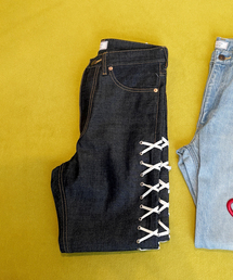 【Kiwanda Kiwanda/ キワンダキワンダ】 Lace Up Denim