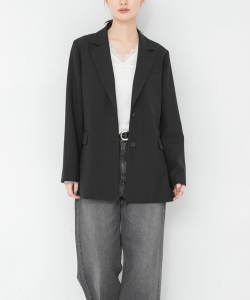 URBAN RESEARCH(アーバンリサーチ)の「V-NECK LACE RIB TOPS(Tシャツ/カットソー・レディース・オフホワイト/ブラック・FREE)」の3枚目の写真