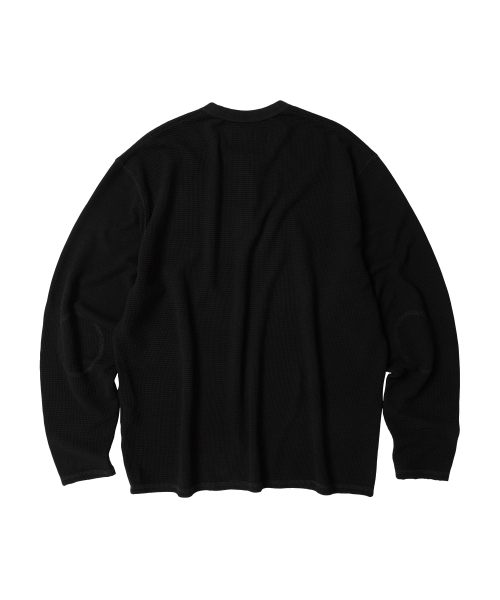 THEVINYLHOUSE(ザバイニルハウス)の「WAFFLE DETAIL LS TEE BLACK(Tシャツ/カットソー・レディース・その他・SMALL/MEDIUM/LARGE)」の2枚目の写真