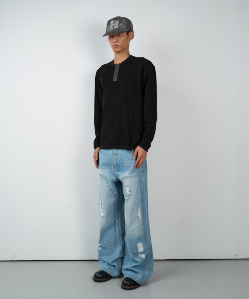 THEVINYLHOUSE(ザバイニルハウス)の「WAFFLE DETAIL LS TEE BLACK(Tシャツ/カットソー・レディース・その他・SMALL/MEDIUM/LARGE)」の6枚目の写真