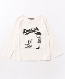 P.FIELD（ピーフィールド）の「P.FIELD/ピーフィールド　日本製 　DOG・　BOY　ロンT（Tシャツ/カットソー）」