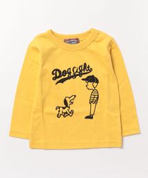 P.FIELD（ピーフィールド）の「P.FIELD/ピーフィールド　日本製 　DOG・　BOY　ロンT（Tシャツ/カットソー）」