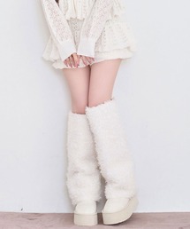Rose Muse（ロゼミューズ）の「Poodle fur cover boots（ブーツ）」