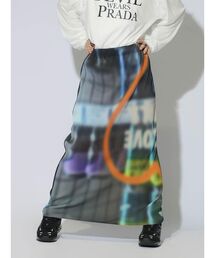 :ETHROF（イーサオブ）の「MULTICOLOR PLEATED TIGHT SKIRT（スカート）」