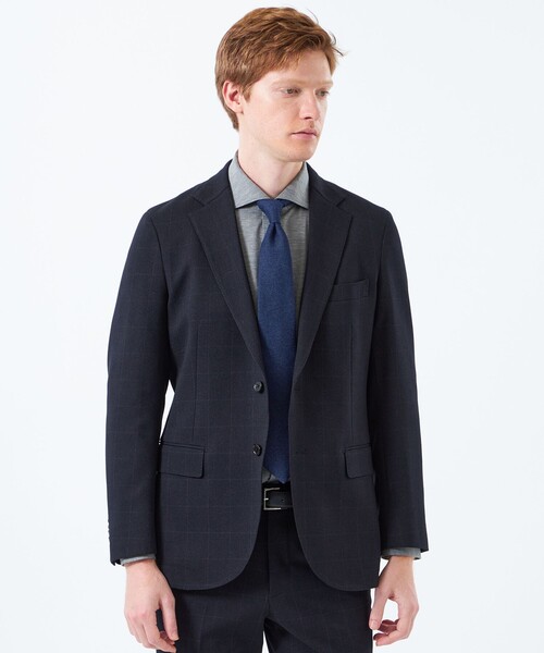 MACKINTOSH PHILOSOPHY(マッキントッシュ フィロソフィー)の「トロッター ジャケット#051 ストレッチバーズアイ/ウィンドウペーン(テーラードジャケット・メンズ・グレー系その他2/チャコールグレー/ネイビー/ブルー系その他7・40/38)」の3枚目の写真