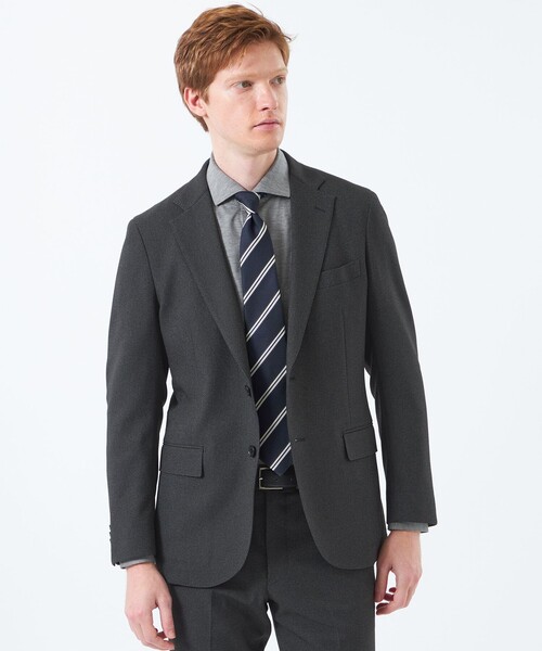 MACKINTOSH PHILOSOPHY(マッキントッシュ フィロソフィー)の「トロッター ジャケット#051 ストレッチバーズアイ/ウィンドウペーン(テーラードジャケット・メンズ・グレー系その他2/チャコールグレー/ネイビー/ブルー系その他7・40/38)」の2枚目の写真