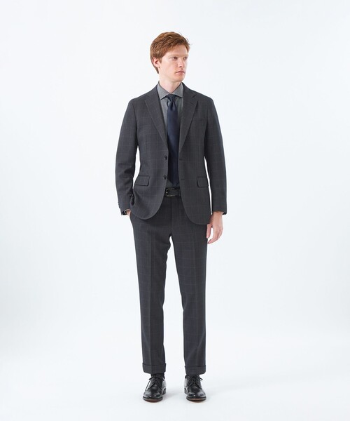 MACKINTOSH PHILOSOPHY(マッキントッシュ フィロソフィー)の「トロッター ジャケット#051 ストレッチバーズアイ/ウィンドウペーン(テーラードジャケット・メンズ・グレー系その他2/チャコールグレー/ネイビー/ブルー系その他7・40/38)」の15枚目の写真