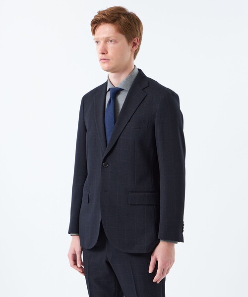 MACKINTOSH PHILOSOPHY(マッキントッシュ フィロソフィー)の「トロッター ジャケット#051 ストレッチバーズアイ/ウィンドウペーン(テーラードジャケット・メンズ・グレー系その他2/チャコールグレー/ネイビー/ブルー系その他7・40/38)」の18枚目の写真