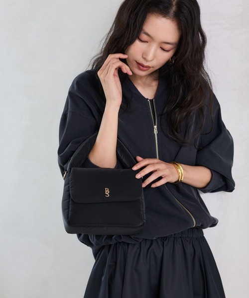 BARNYARDSTORM(バンヤードストーム)の「BARNYARDSTORM / メタルパーツ付きパフBAG(ハンドバッグ・レディース・ブラック/カーキ/ブラウン・FREE)」の6枚目の写真