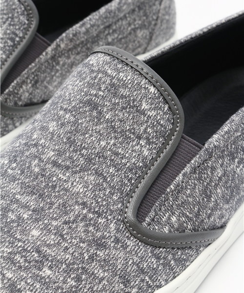 JACKROSE（ジャックローズ）の「スウェットスリップオンスニーカー（スリッポン・メンズ・ライトグレー/ダークグレー・M/L）」の4枚目の写真