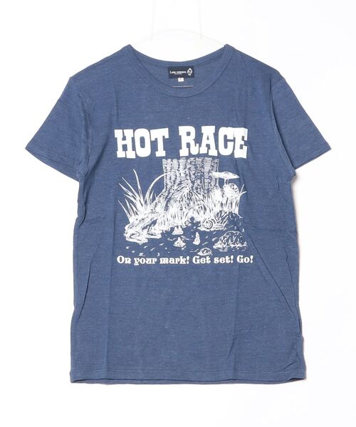 Lens Concave(レンズコンケイブ)の「HOTRACE Tee(Tシャツ/カットソー・メンズ・グリーン/ブルー/ベージュ/ネイビー/イエロー・1/2/0/3)」の1枚目の写真