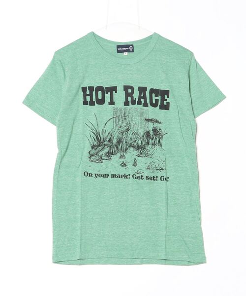 Lens Concave(レンズコンケイブ)の「HOTRACE Tee(Tシャツ/カットソー・メンズ・グリーン/ブルー/ベージュ/ネイビー/イエロー・1/2/0/3)」の3枚目の写真